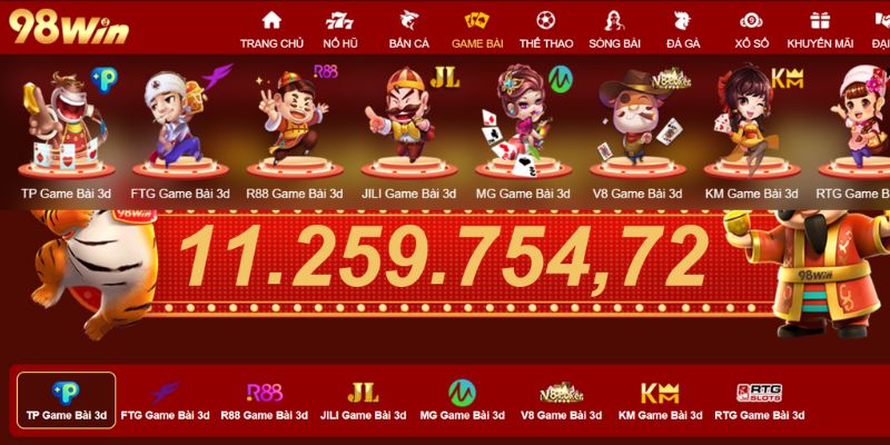 Top những game bài 98Win chất lượng 